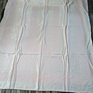 Pale Pink Tablecloth Rectangle Two Tone Stripes Large